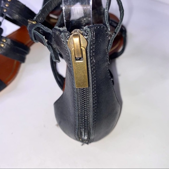 Dolce Vita Black Leather Strappy Ankle Sandals Size 8 ~ - Picture 5 of 7